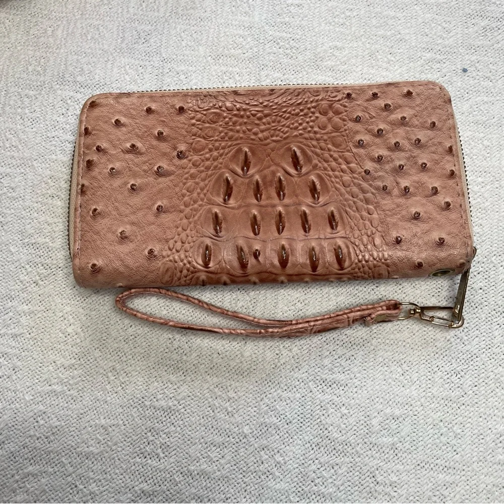 Elegant Caramel & Brown Textured‎ Handbag and Wallet Set. Shoulder